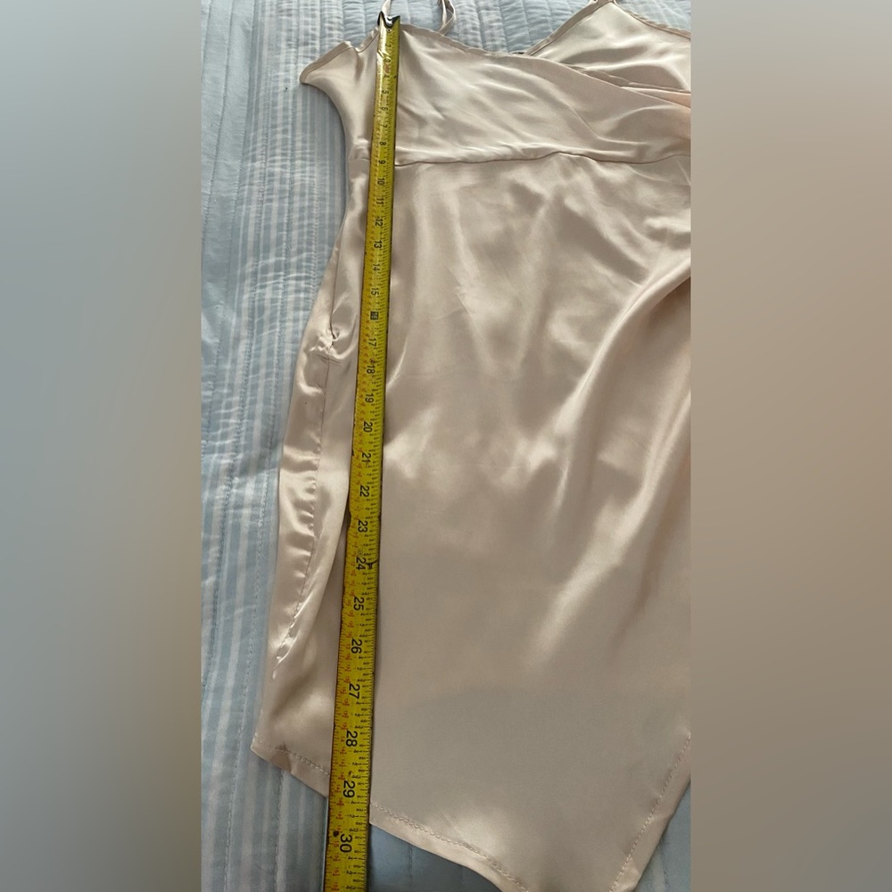SHEIN champagne satin cami dress NWOT - Picture 11 of 12
